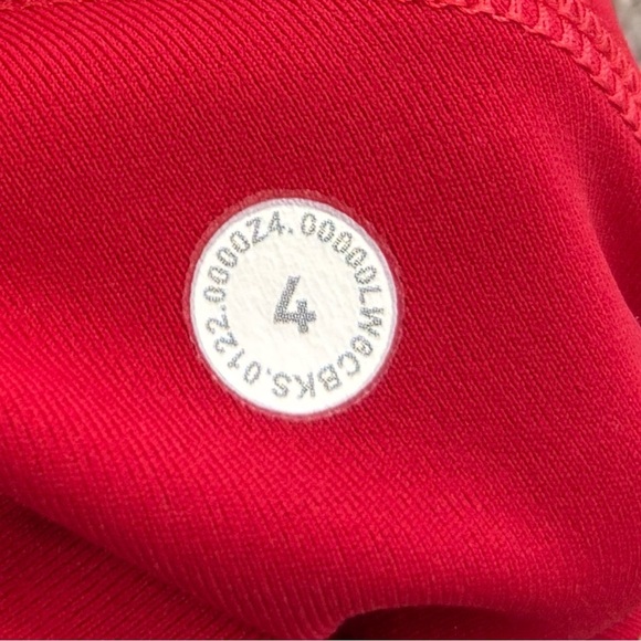 Lululemon Swift Speed High Rise Crop Leggings 21" Size 4 In Dark Red - Picture 7 of 7